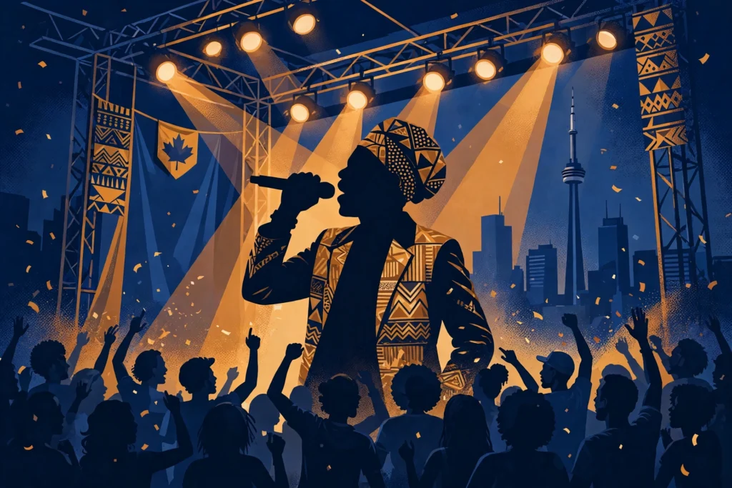 2Baba Calgary stage illustration