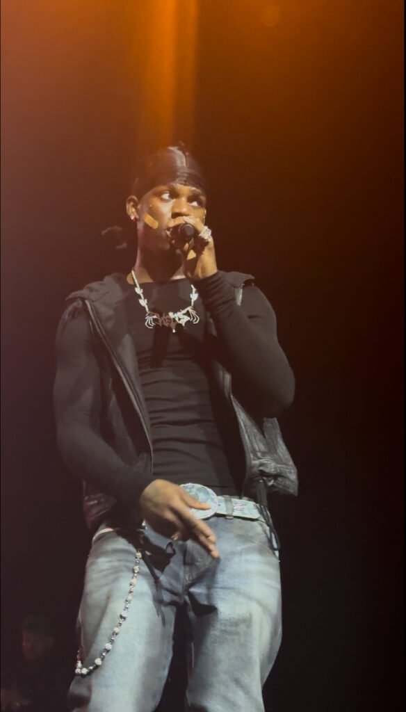 Rema performing live in Boston, May 2025
